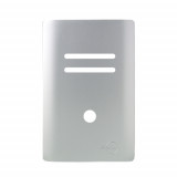 Placa p/ 2 Interruptores + furo 4x2 - Novara Prata